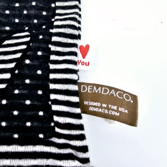 Demdaco Baby Lovey Zebra Cotton Knotted Soother Security Blanket Black & White - Picture 4 of 10